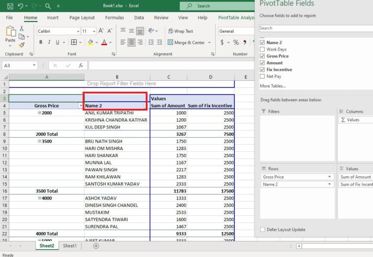 how to Use pivot table-7