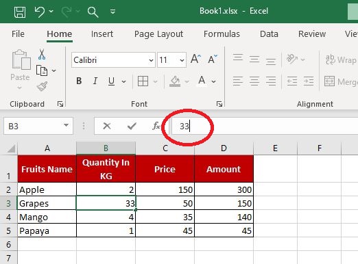 Edit cell data -4