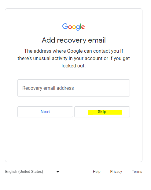 Register for Gmail