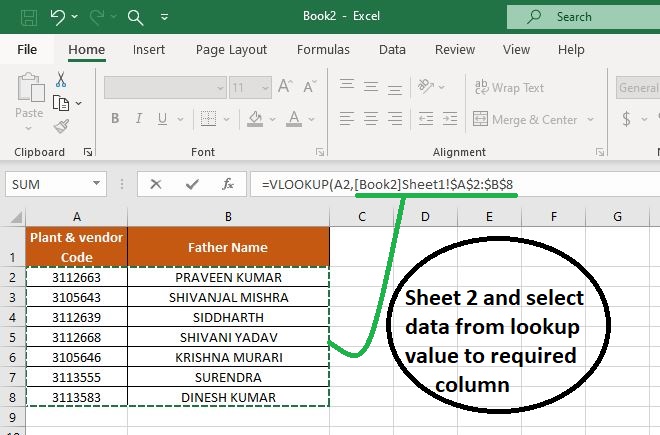 Vlookup Function