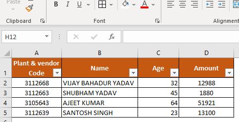 Filter in excel​