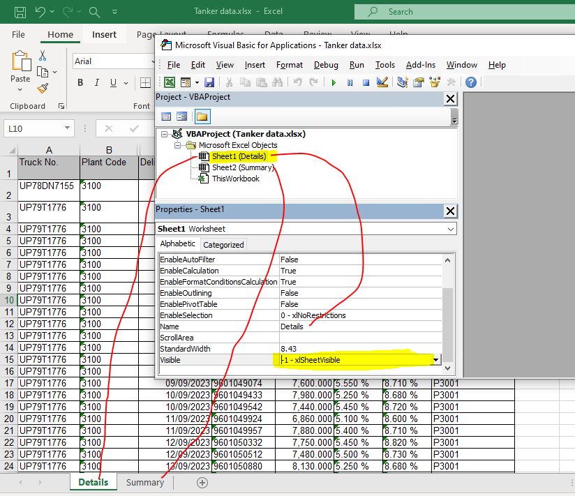 Extremely hide sheet of excel